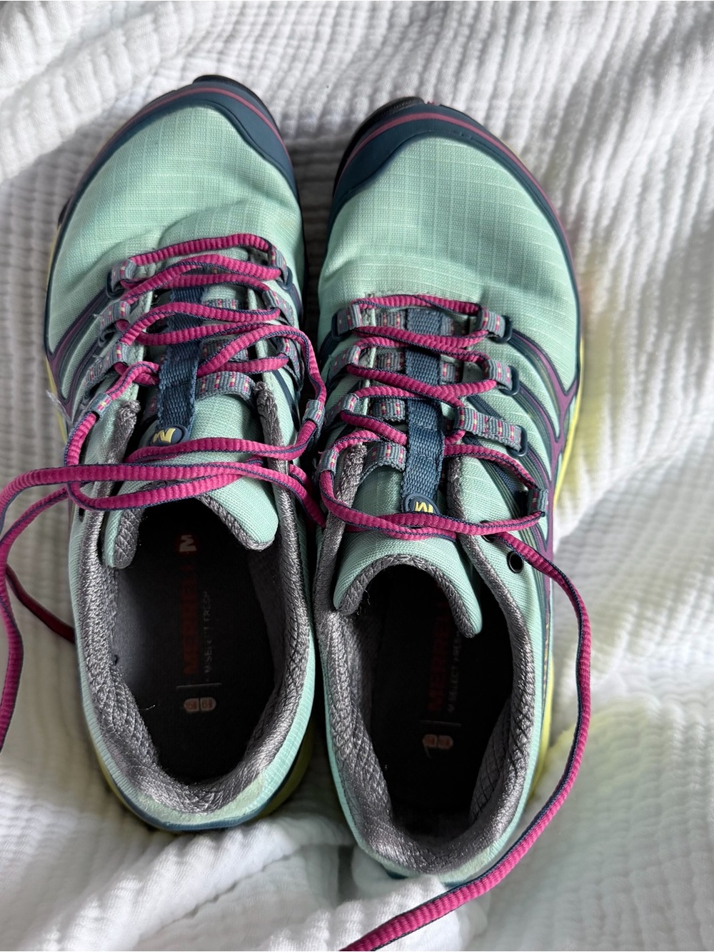 Women’s Merrill Aqua and Pink Athletic Shoes - Comfortable Everyday Sneakers